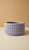 Panier crochet brume lavande